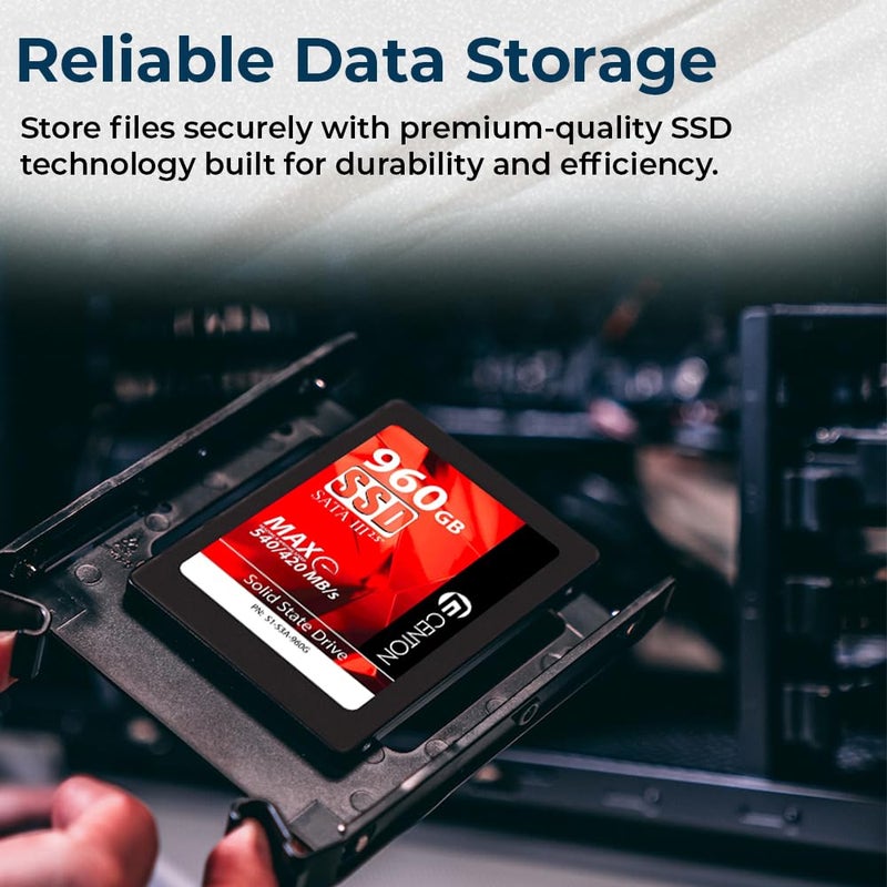 Centon MP Essential 960 GB SSD SATA III 2.5 Solid State Drive (S1-S3A-960G) - Image 5